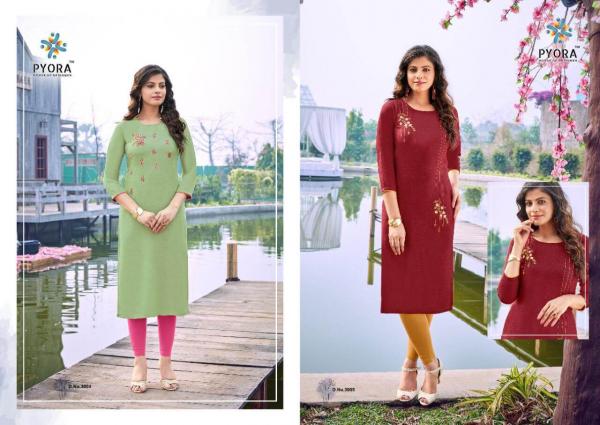 Pyora Mantra 1 Rayon Fancy Kurti Wholesaler